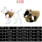 Tactical Military Dog Harness and Leash Set