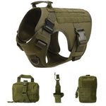 Tactical Military Dog Harness and Leash Set